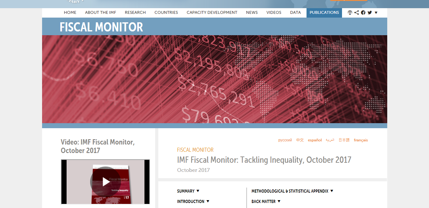 how to analyze an article imf fiscal monitor