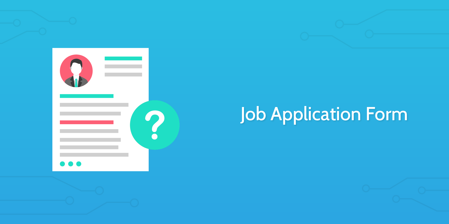 how to conduct an interview job application form