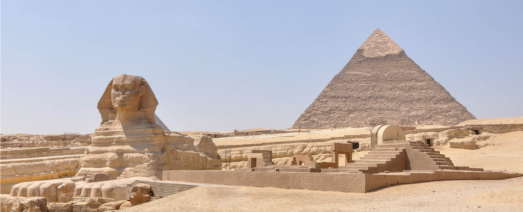 how were the pyramids built sphinx