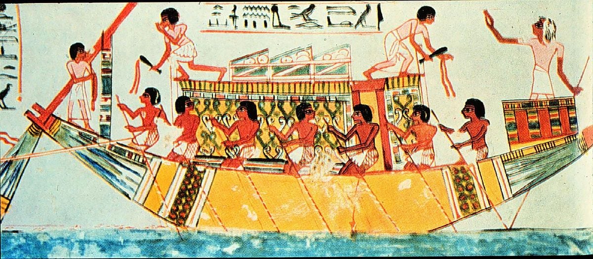 how were the pyramids built trade