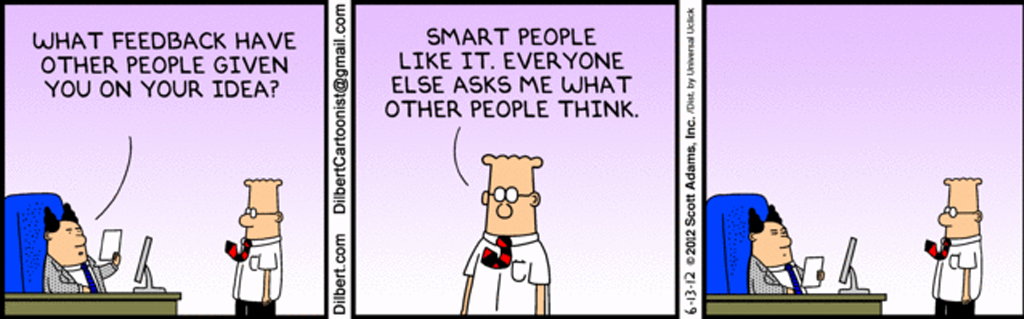 listen to feedback dilbert