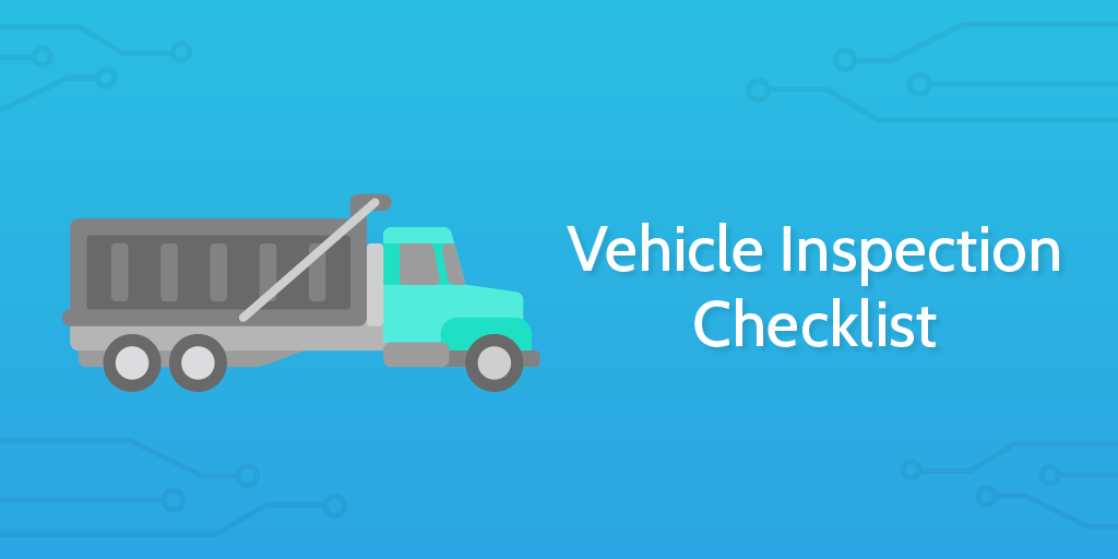 logistics templates - vehicle inspection checklist header