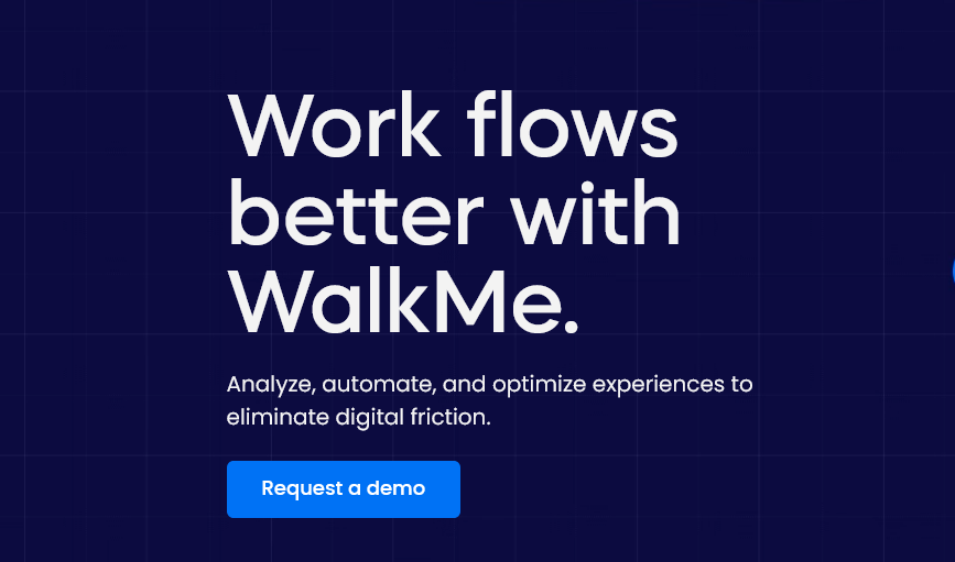 image showing walkme as an onboarding system software tool