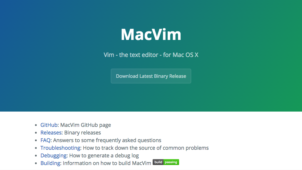 macvim pages
