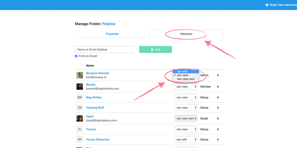 managing user permissions