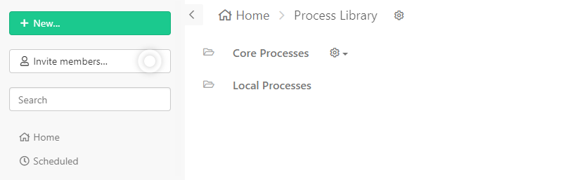 process library folders