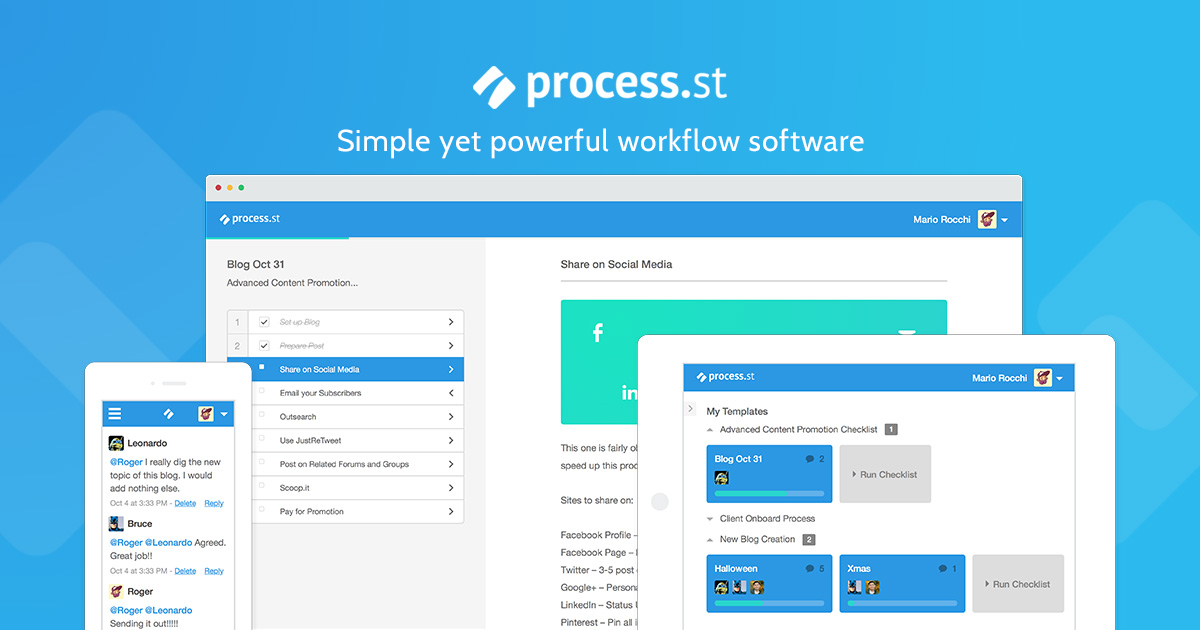 Process Street interactive processes