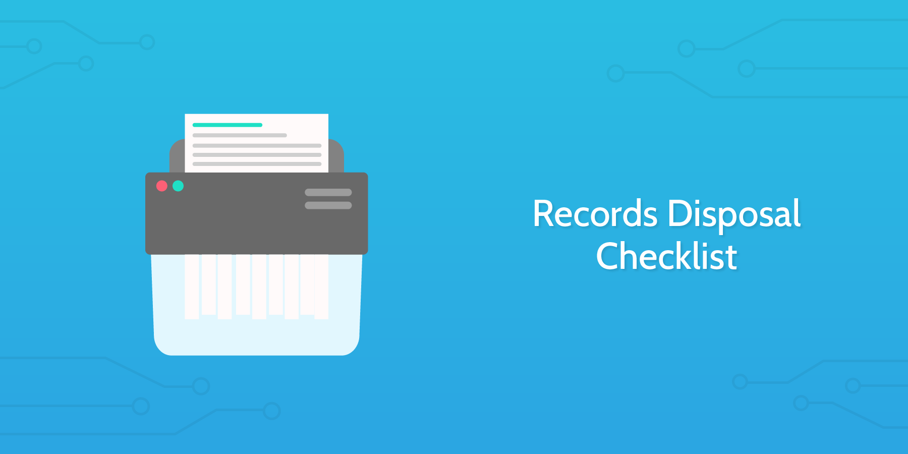 records disposal checklist
