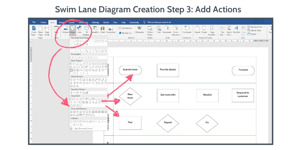 swim-lane-diagram-word-step-3