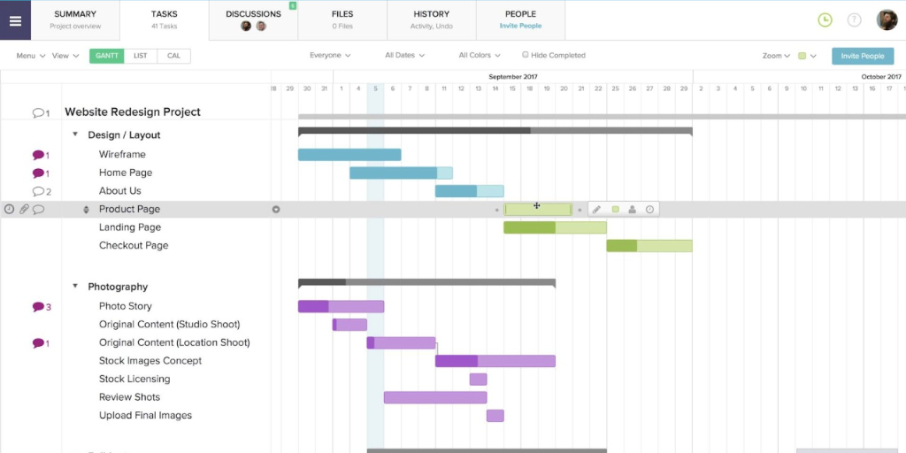 teamgantt project management software