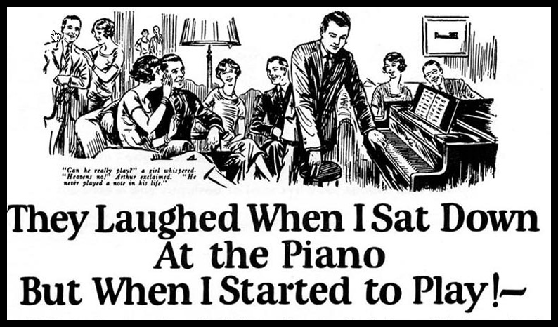 they laughed when i sat down at the piano copywriting ad