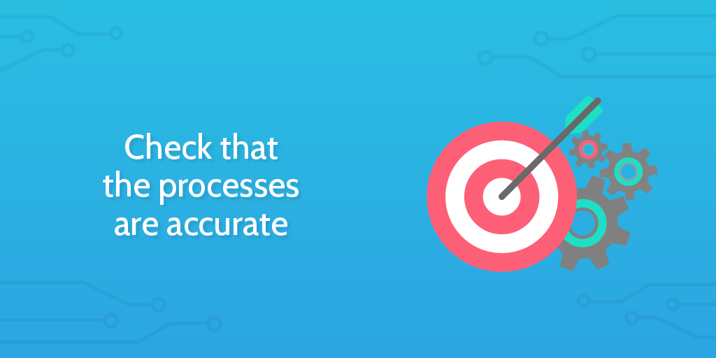 workflow analysis - check processes accurate