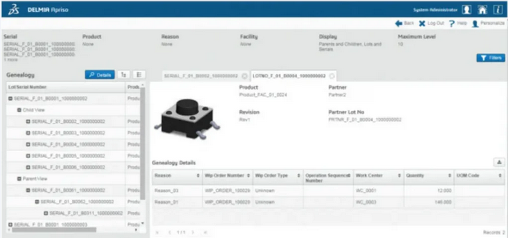 image showing apriso as manufacturing management software