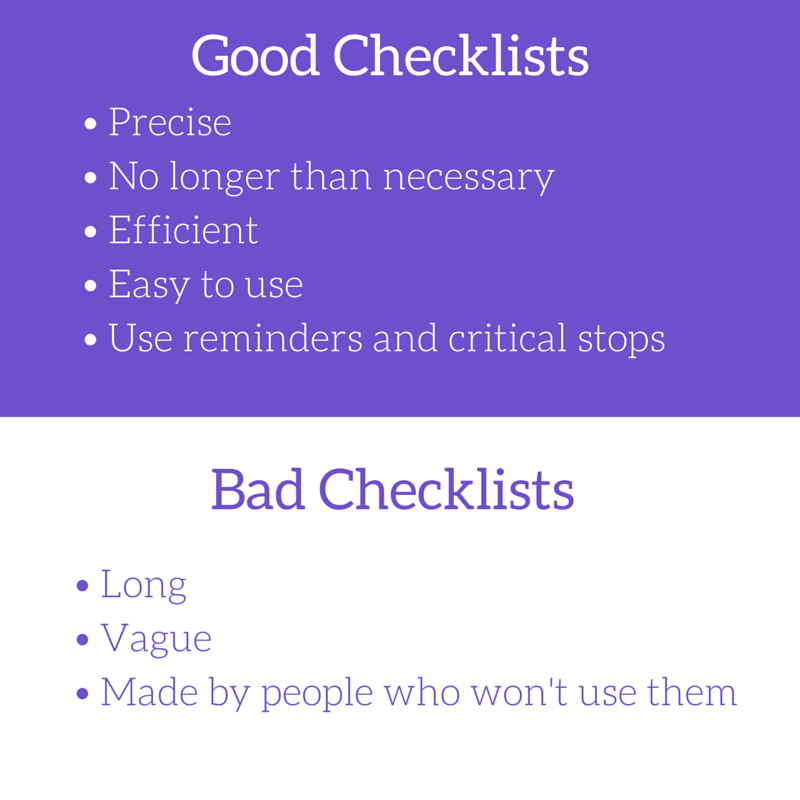 Checklist Writing Mistakes to Avoid