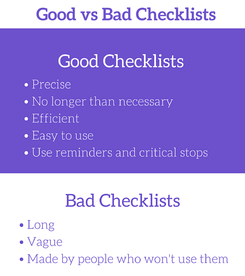 Business writing tips Good vs Bad Checklists