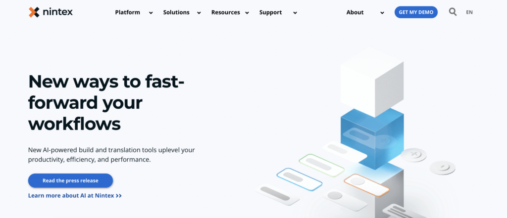 Image showing Nintex as process automation software