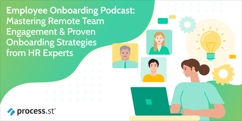 Image introducing the article titled "Podcast: How to Master Remote Team Engagement"