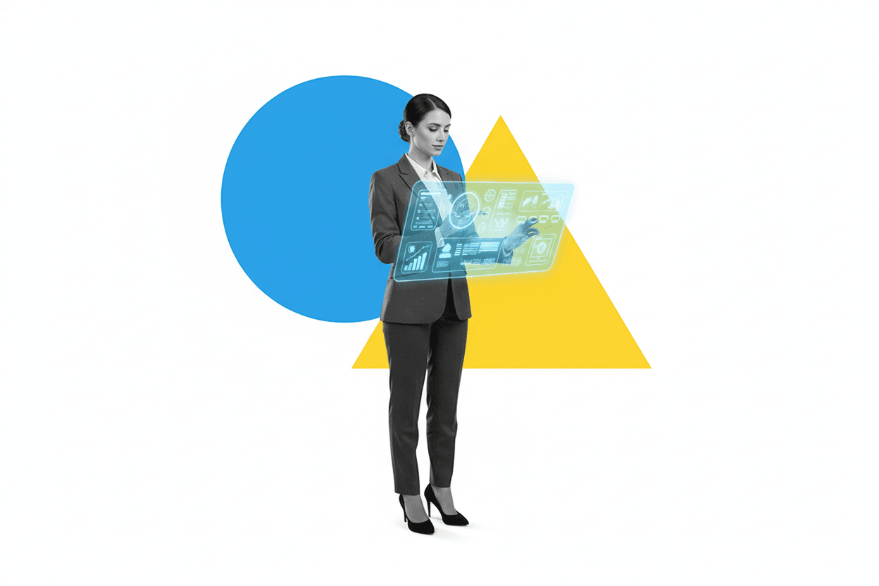 Woman with Dashboard