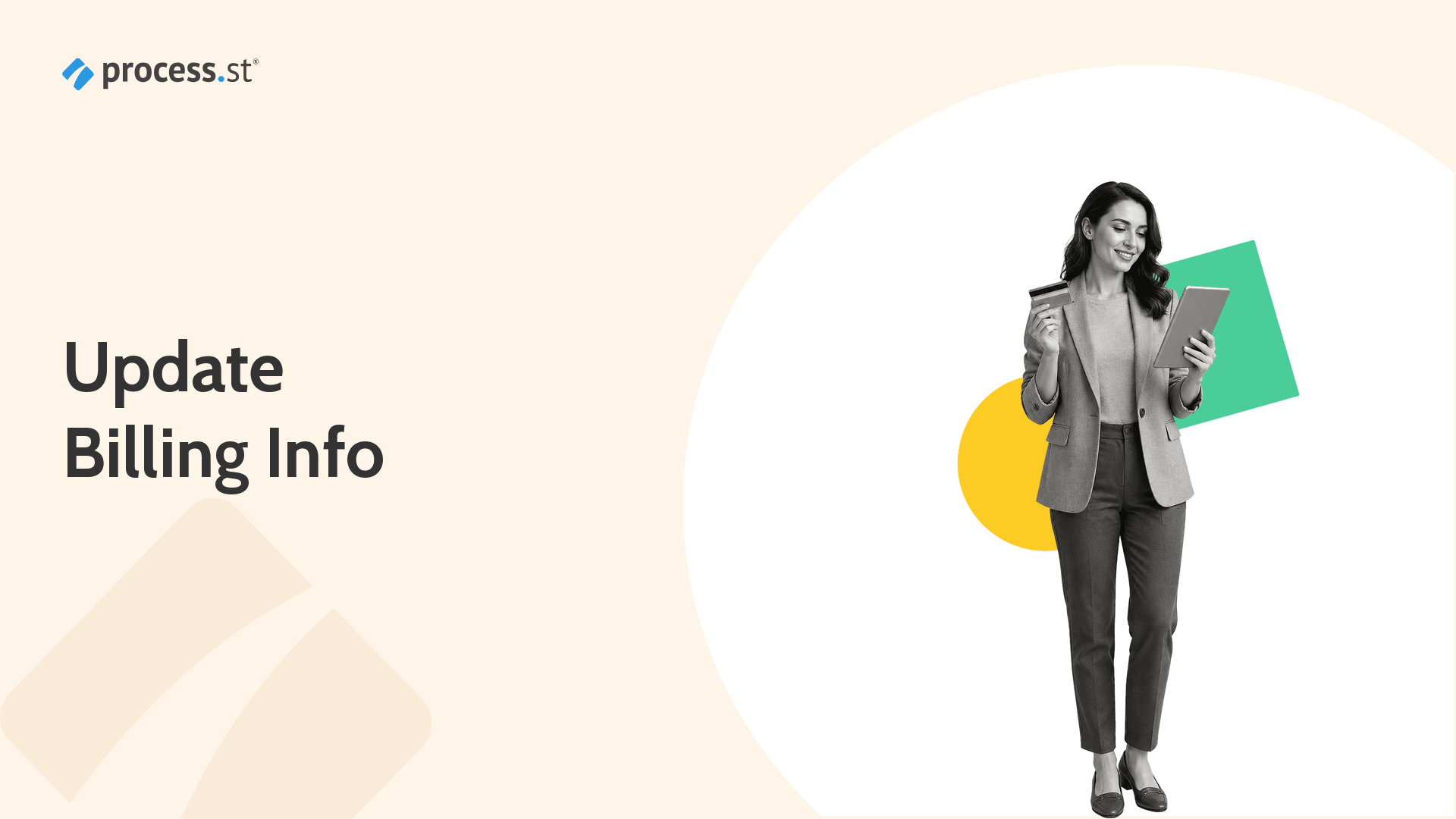 Update Billing Information in Process Street hero image