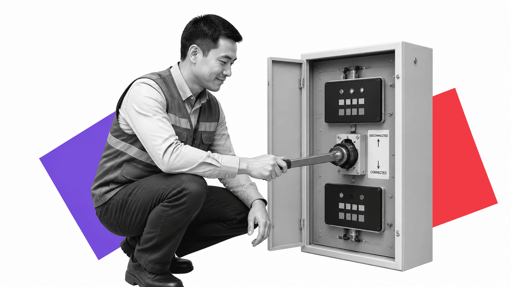 Operations manager configuring automated compliance monitoring system controls