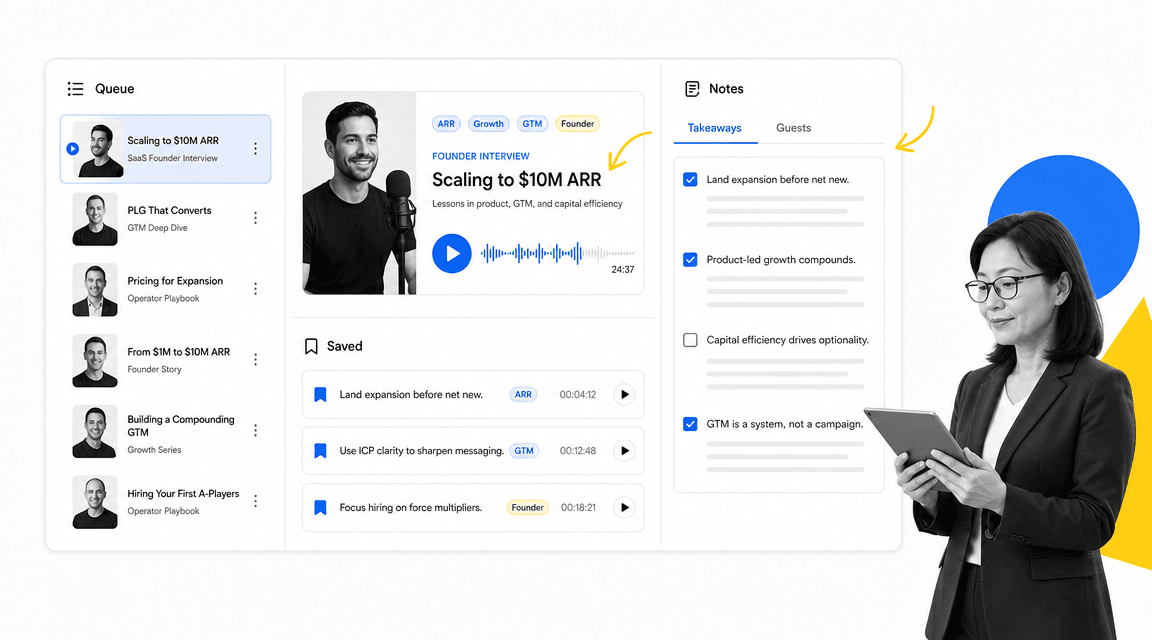 The Official SaaStr Podcast podcast recommendation interface