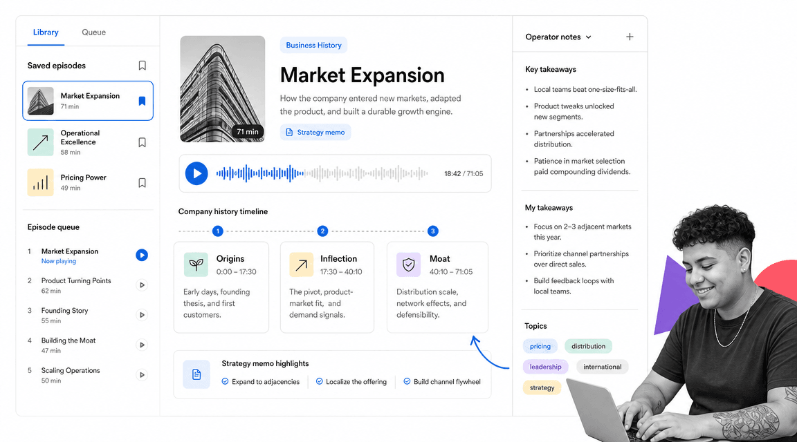 Acquired podcast recommendation interface