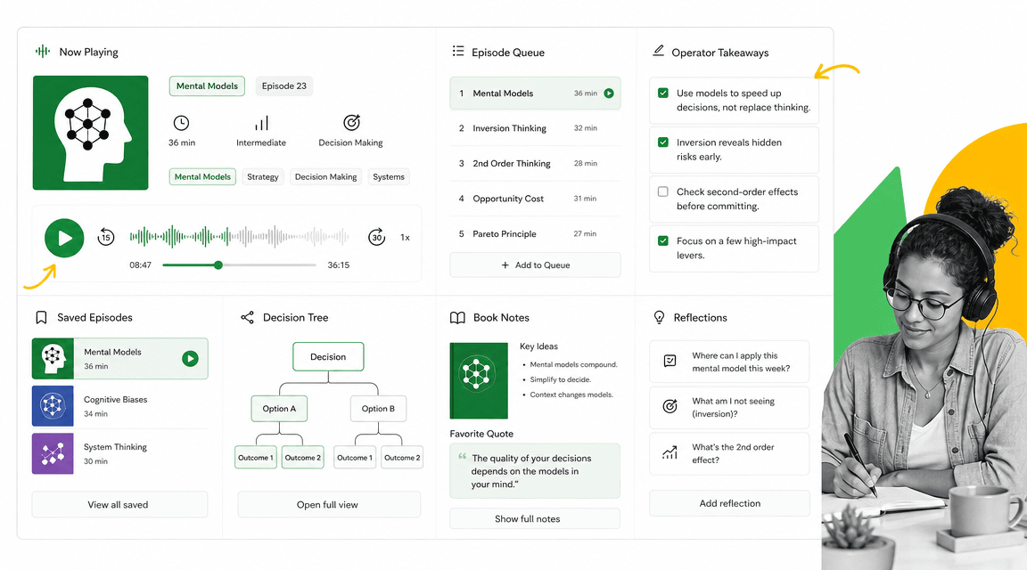 The Knowledge Project podcast recommendation interface