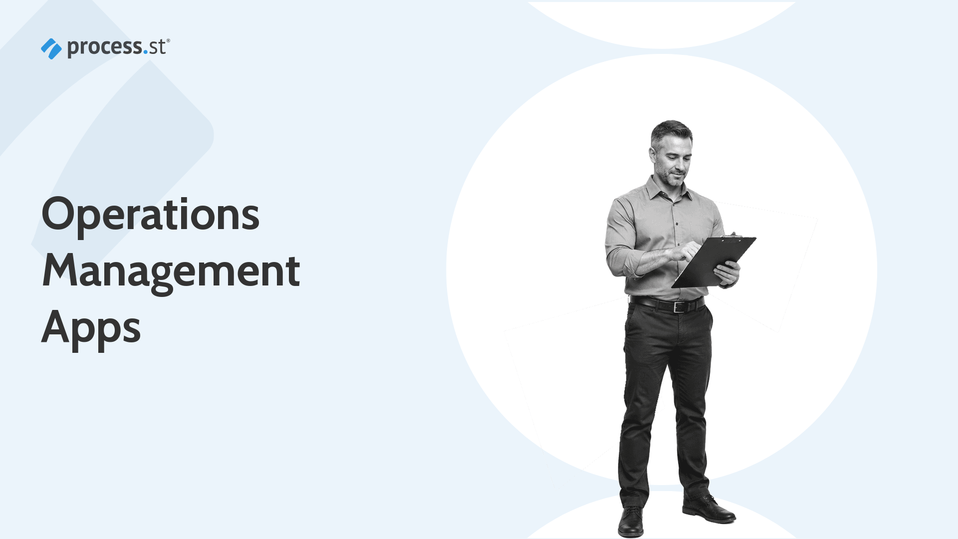 Operations leader reviewing an operations management app checklist