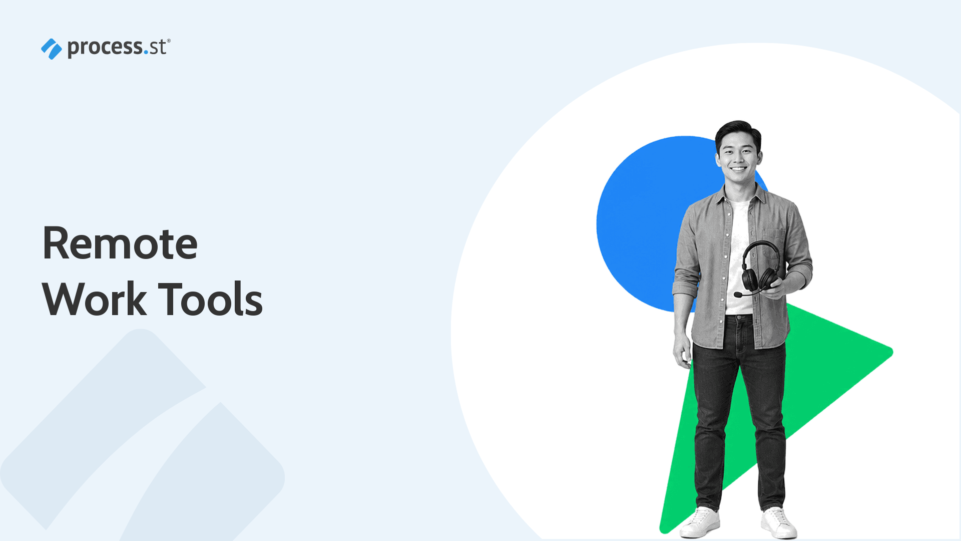 Remote work tools hero image for Process Street