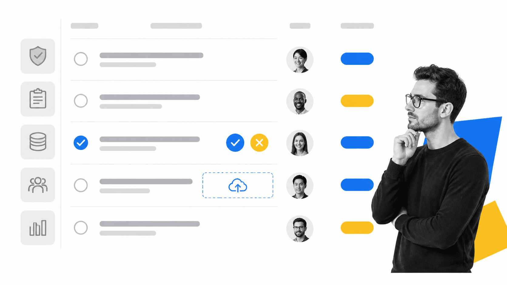 Automated compliance control workflow with approvals and evidence upload