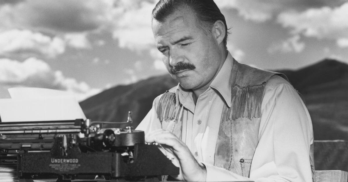 Ernest Hemingway daily ritual illustration