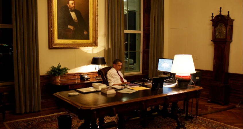 Barack Obama daily ritual illustration