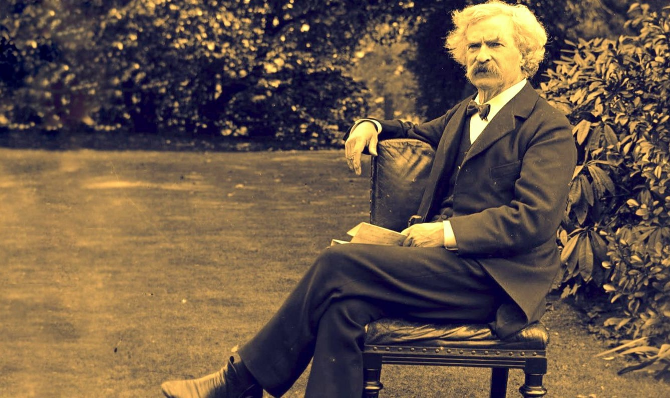 Mark Twain daily ritual illustration