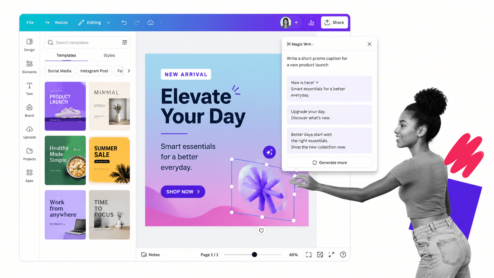 Canva Magic Studio interface showing key features - Process Street