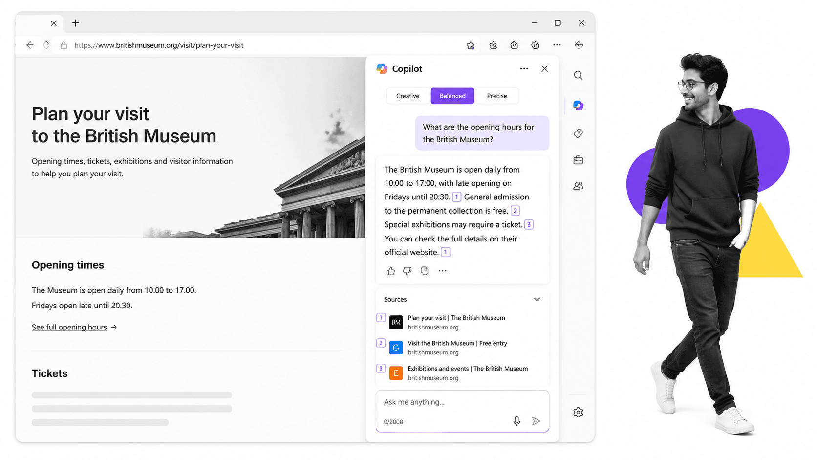 Microsoft Copilot interface showing key features - Process Street