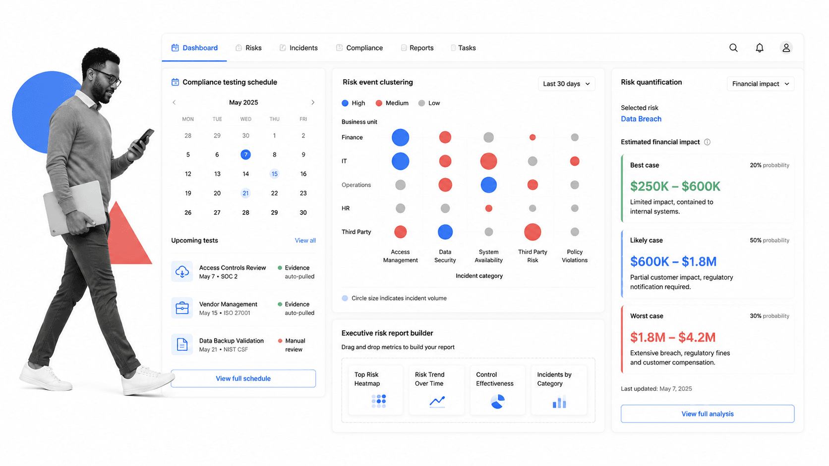 Resolver GRC platform interface for governance risk and compliance management