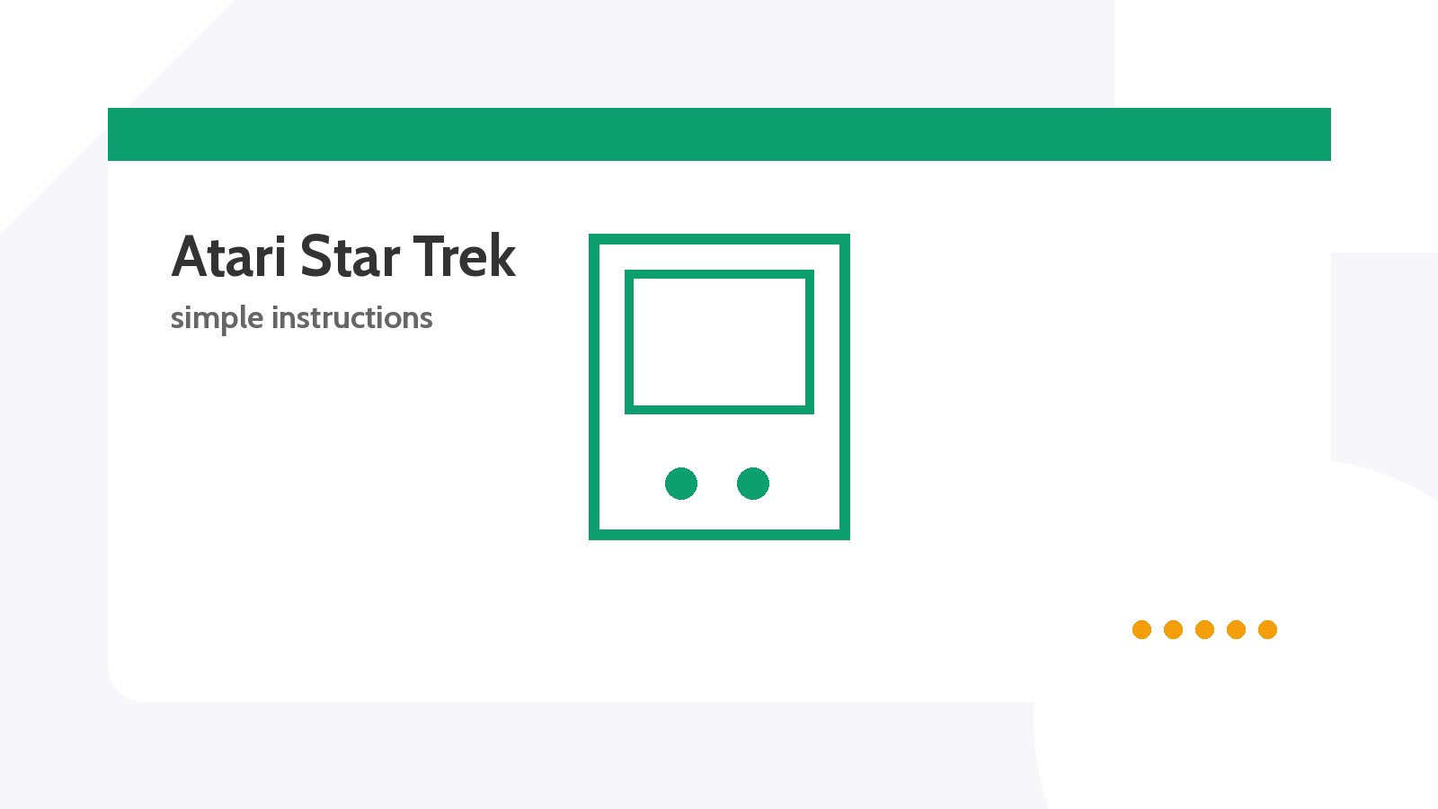 Atari Star Trek simple instructions influence on Steve Jobs UX