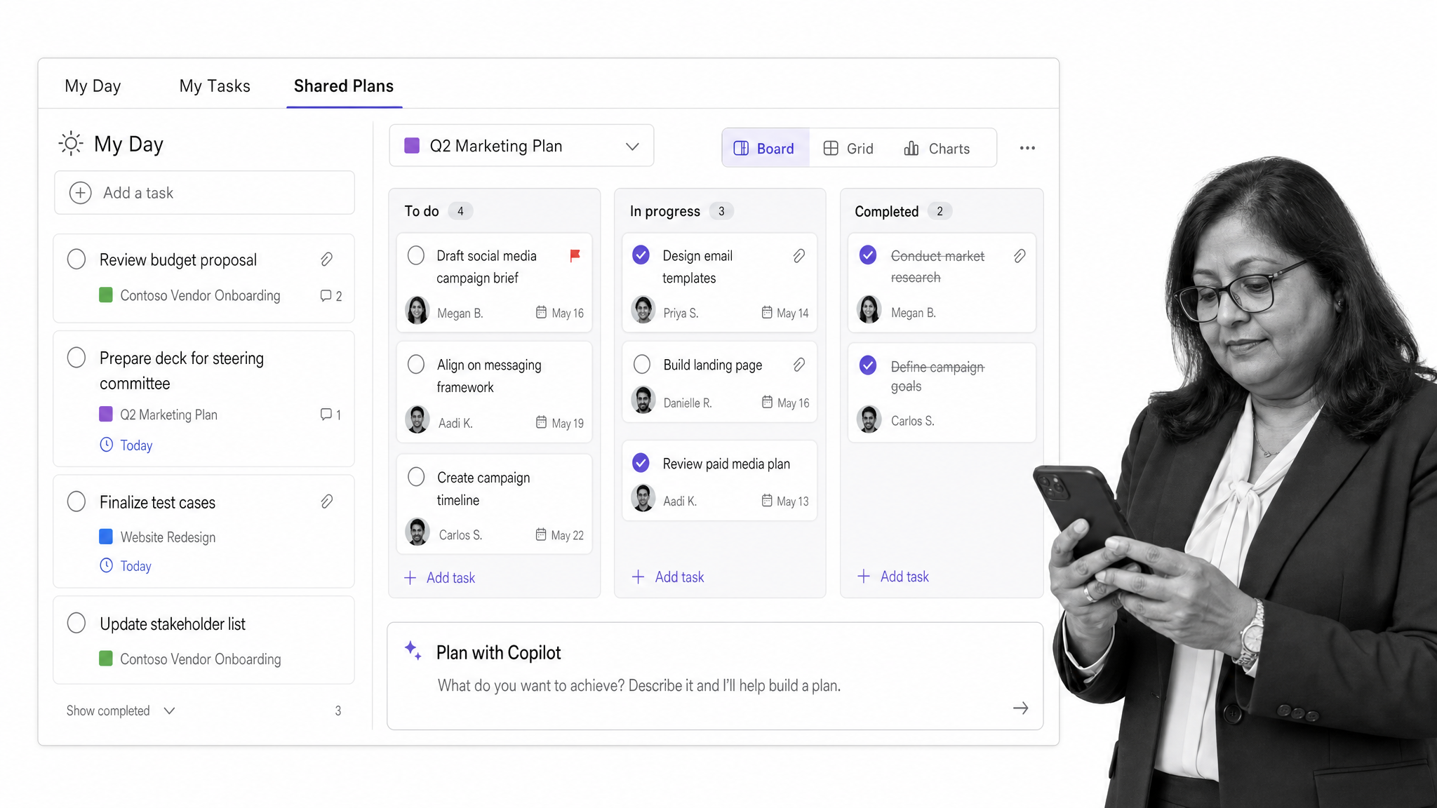 Microsoft Planner and To Do task hub for Microsoft 365 teams