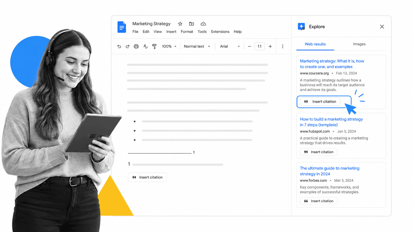 Make research a breeze with the Explore function in Google Drive