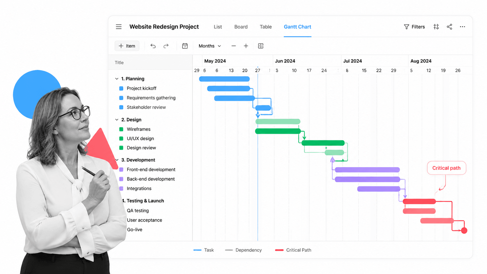 Wrike workflow software showing its project management interface