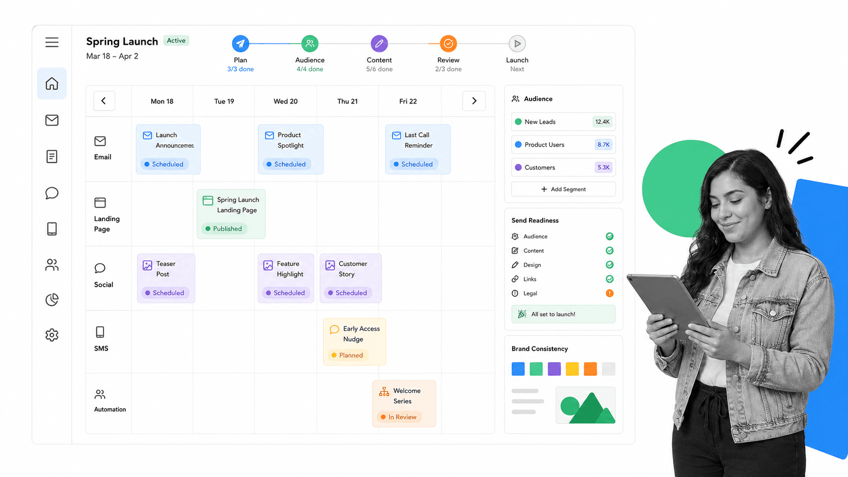 B2B marketing campaign calendar inspired by MailChimp storytelling