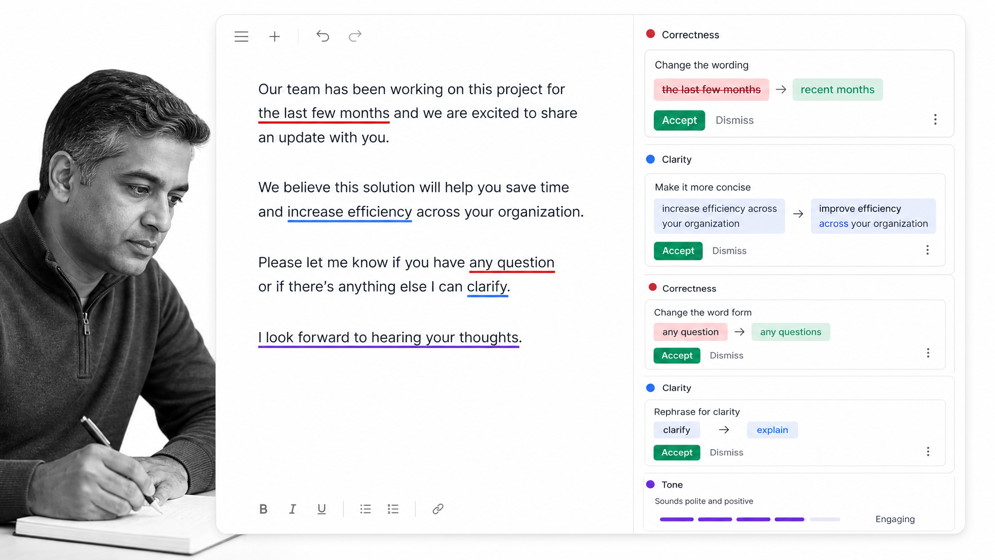Language and writing helper extensions in Chrome