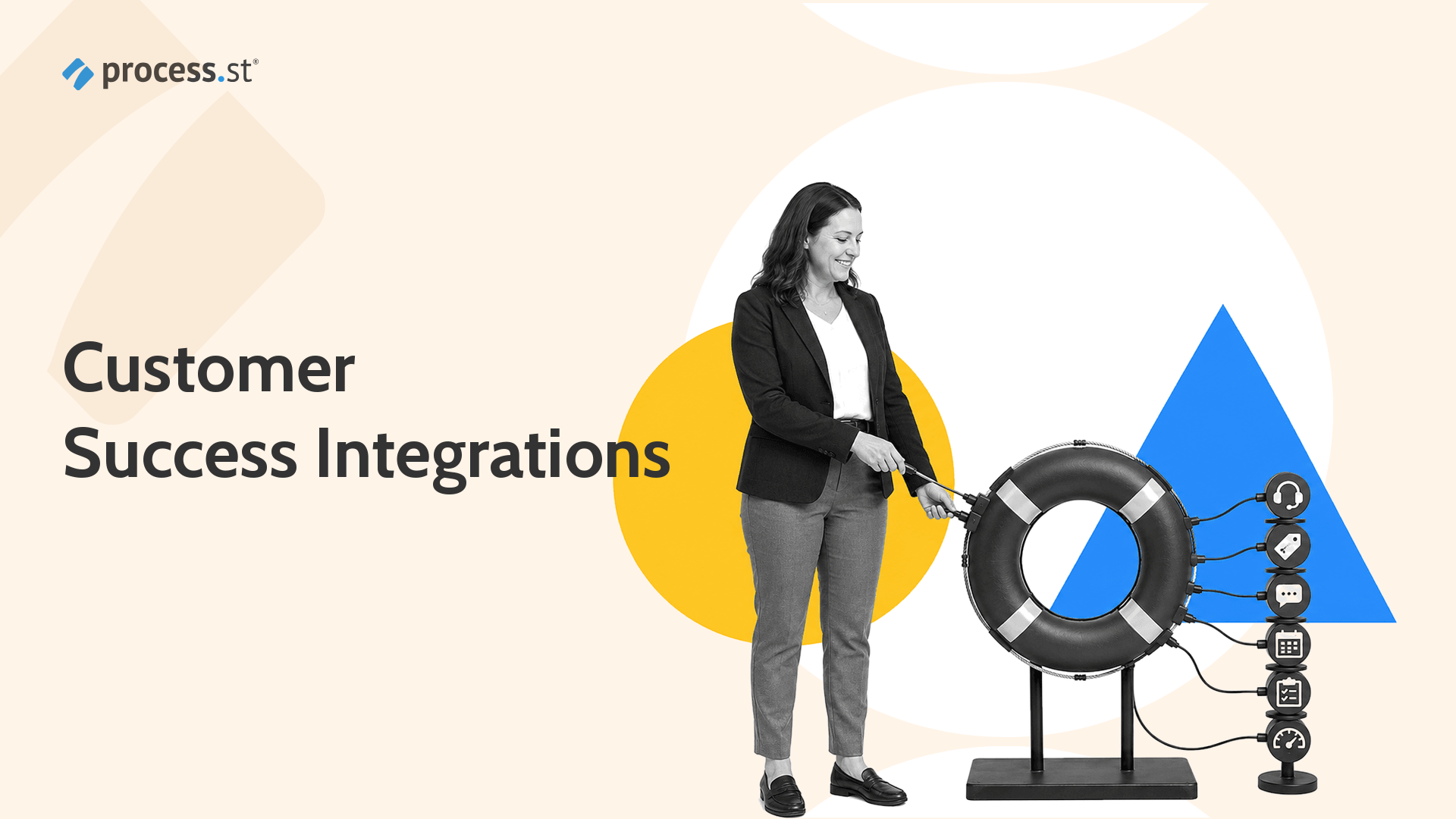 Customer success leader connecting support and workflow signals into a retention system
