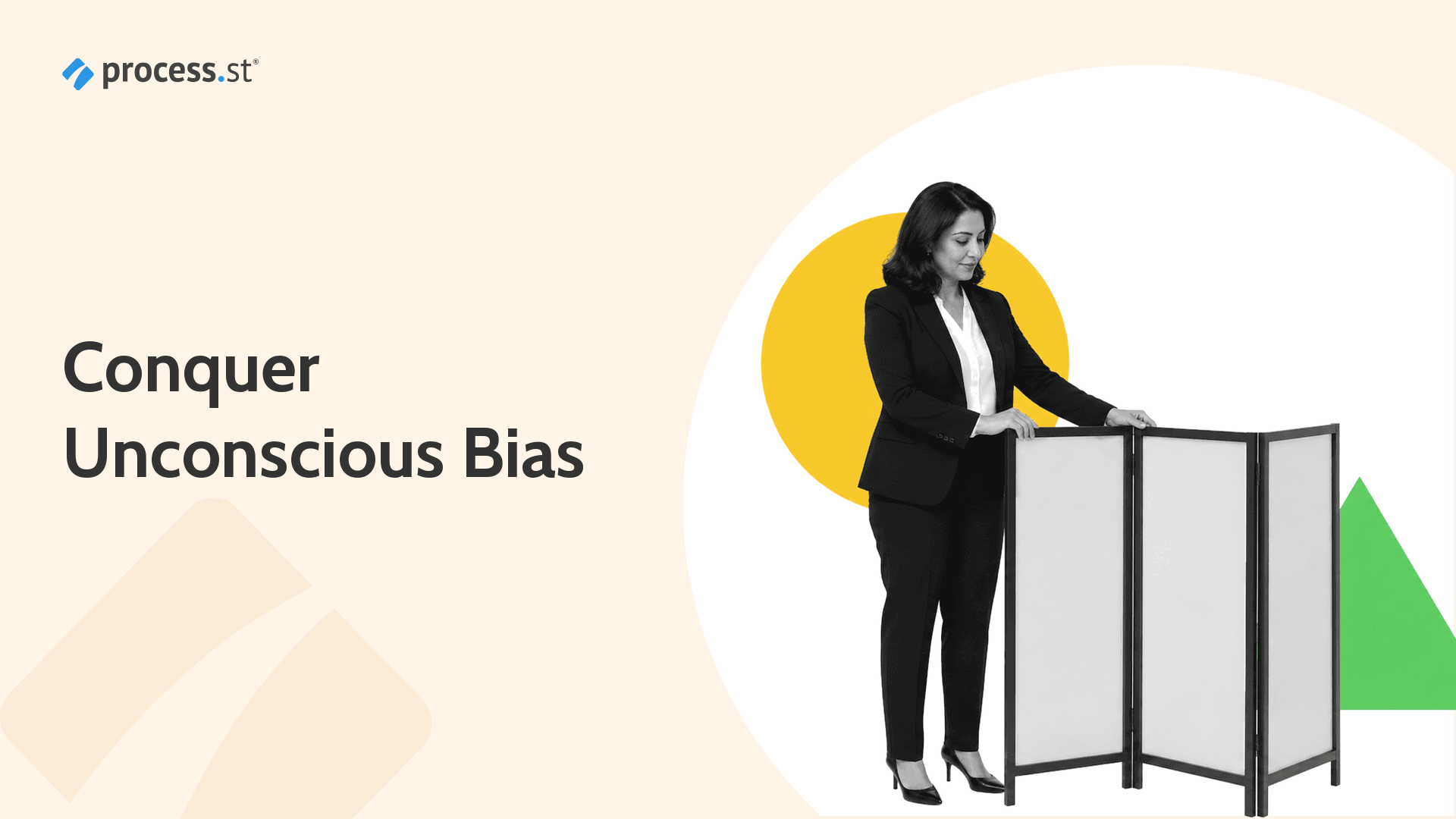 Black-and-white hiring manager setting up a blind-review screen for unconscious bias in hiring.