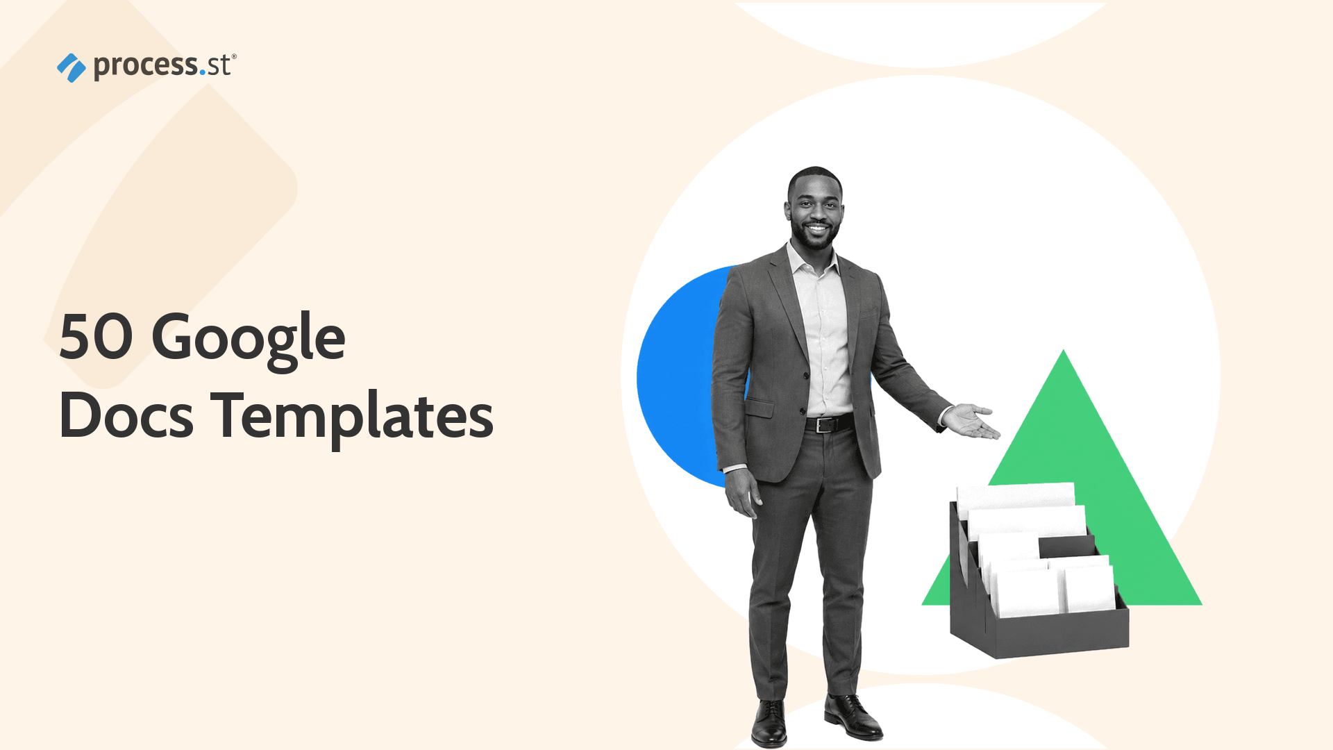 Black and white professional organizing Google Docs templates for business workflows