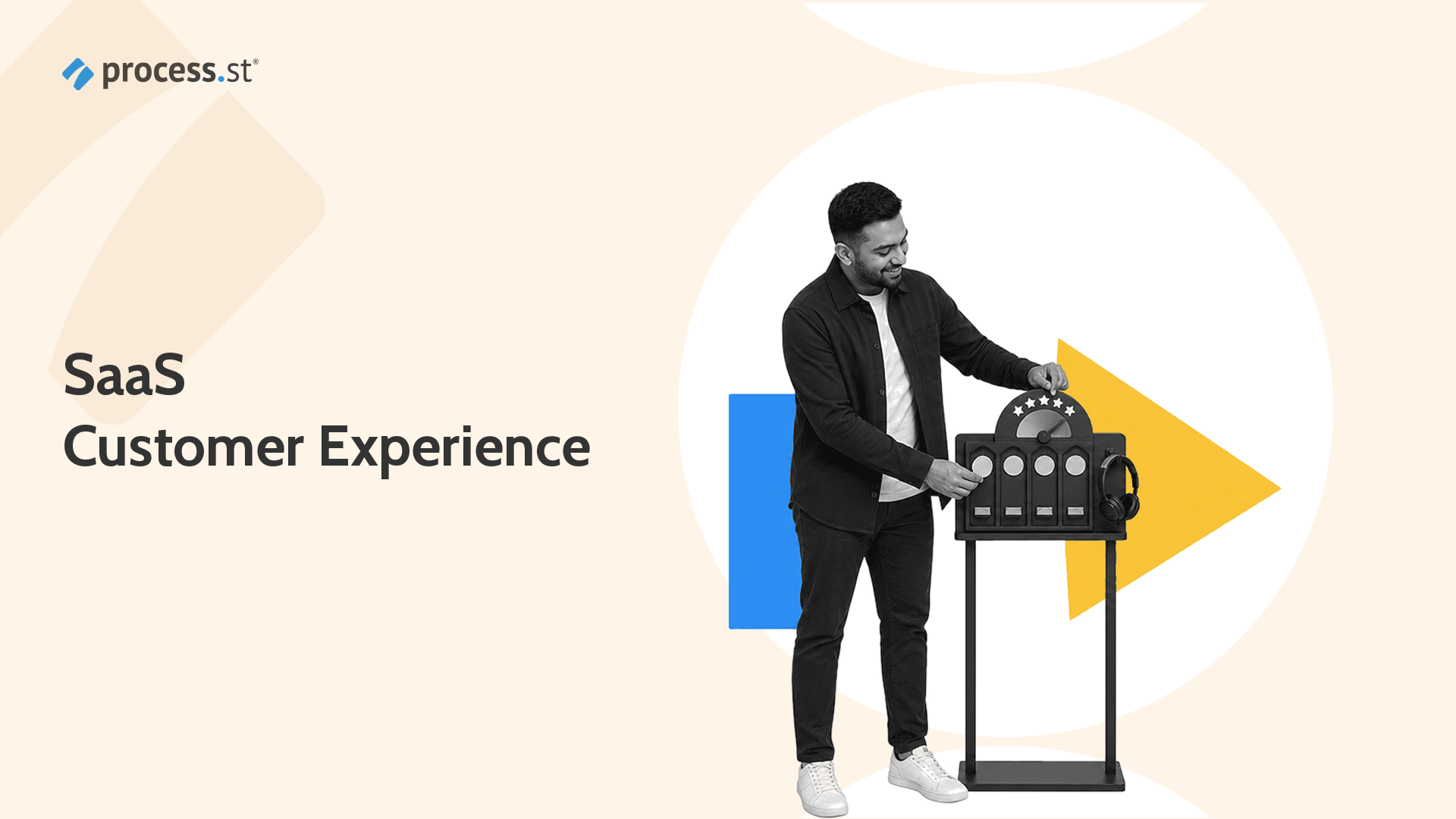 Customer success operations lead adjusting a customer experience service console for SaaS education, support, community, and renewal.