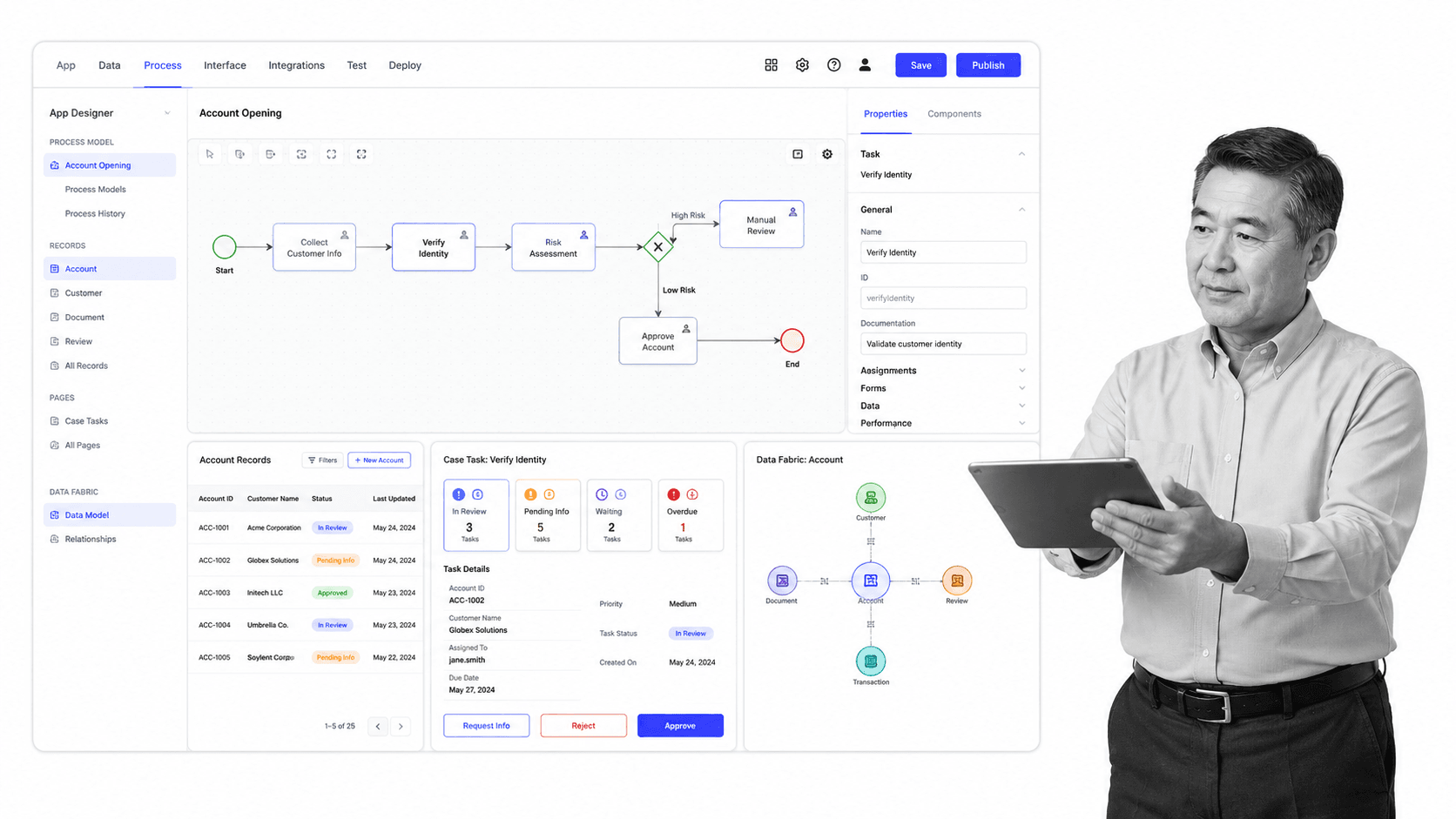 Appian product workspace for a Camunda alternatives comparison