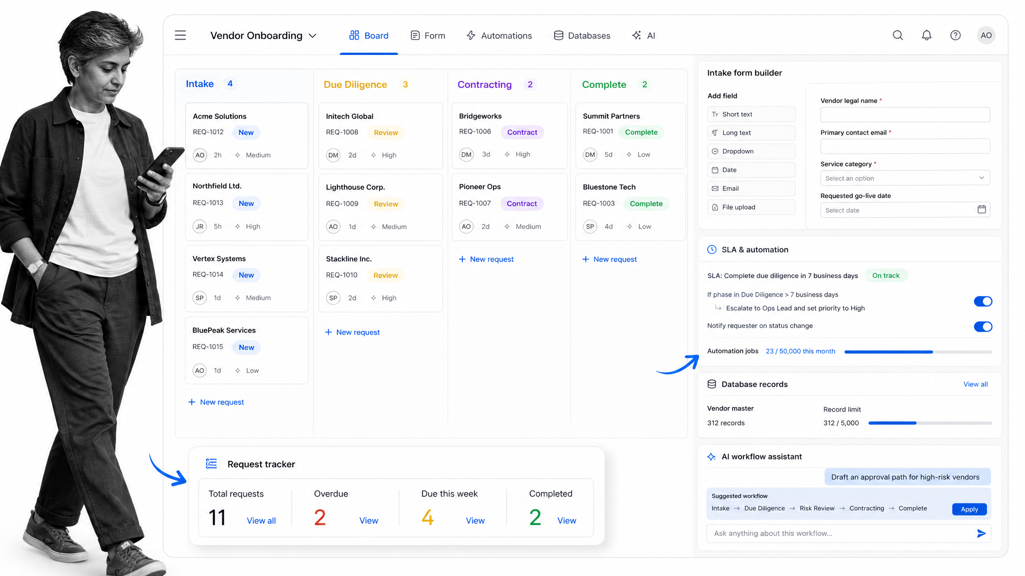 Pipefy product workspace for a Camunda alternatives comparison