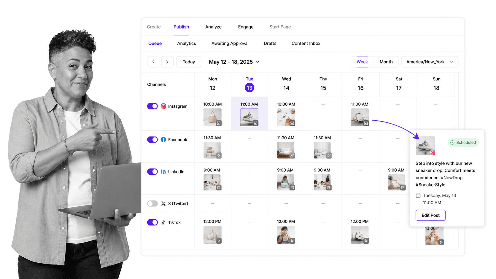 Buffer browser workflow for digital marketers