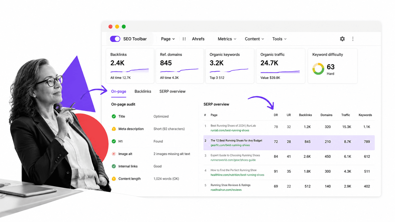 Ahrefs SEO Toolbar browser workflow for digital marketers